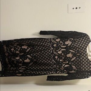 Danny & Nicole Black Lace Chemise